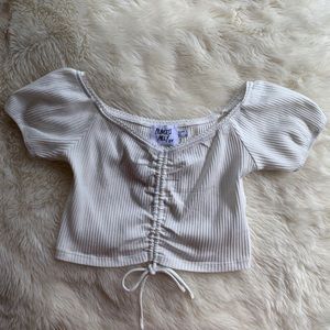 White Princess Polly Top